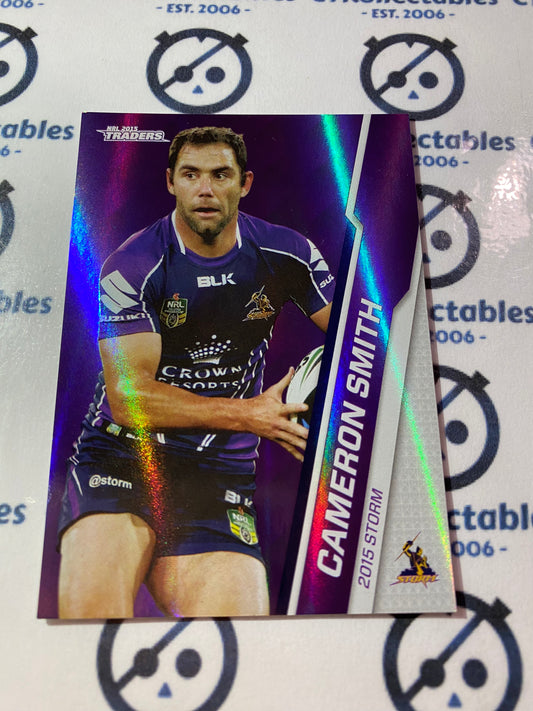 2015 NRL Traders Silver Parallel #P62 Cameron Smith Storm