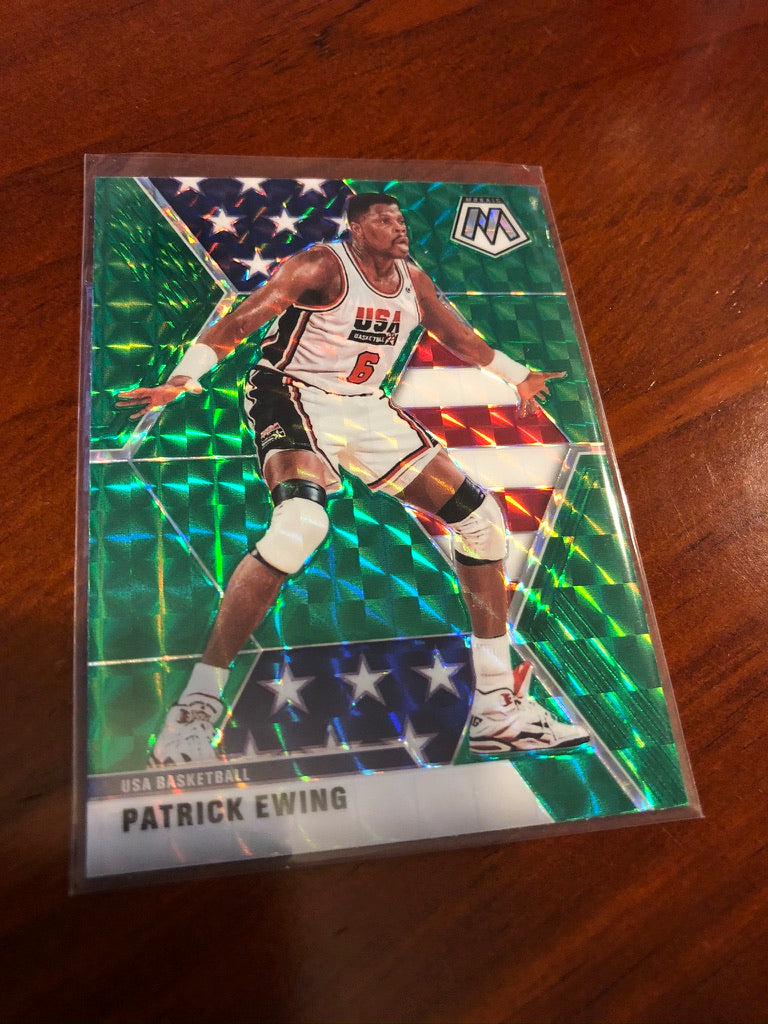 Patrick Ewing Mosaic green USA Prizm #253 2019-20 NBA Mosaic