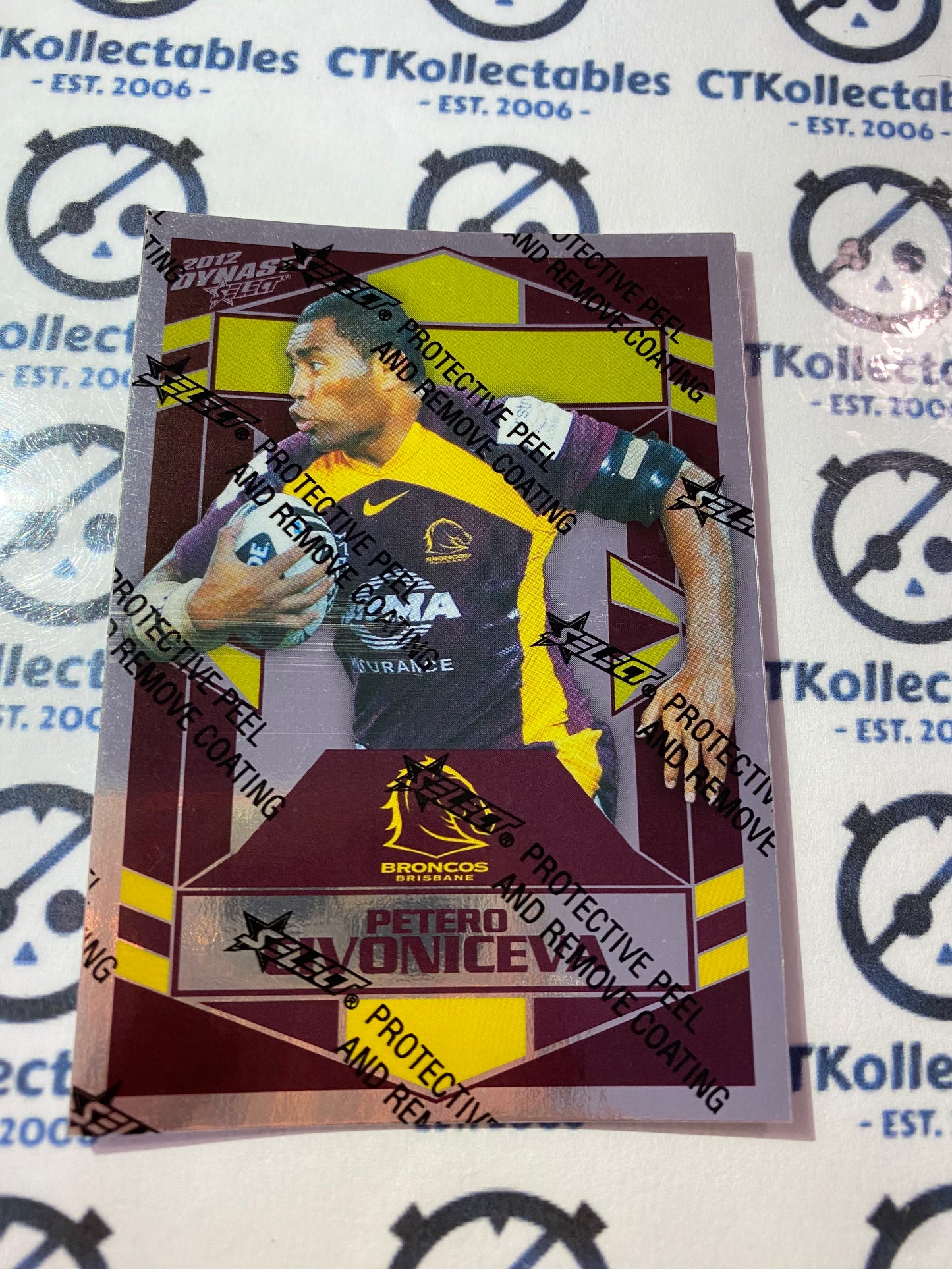 2012 NRL Select Dynasty Silver Parallel #SP6 Petero Civoniceva Broncos