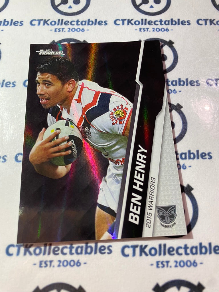 2015 NRL Traders Silver Parallel #P128 Ben Henry Warriors