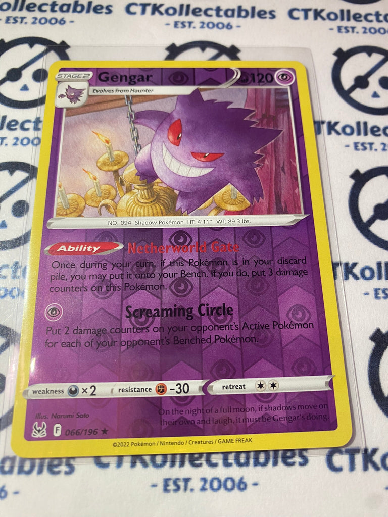 Gengar Holo - Sword & Shield Pokémon card 085/202