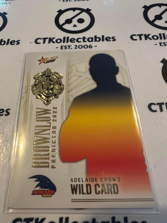 2022 AFL Footy Stars Gold Brownlow Predictor #BPG6 Crows Wild Card #042/185