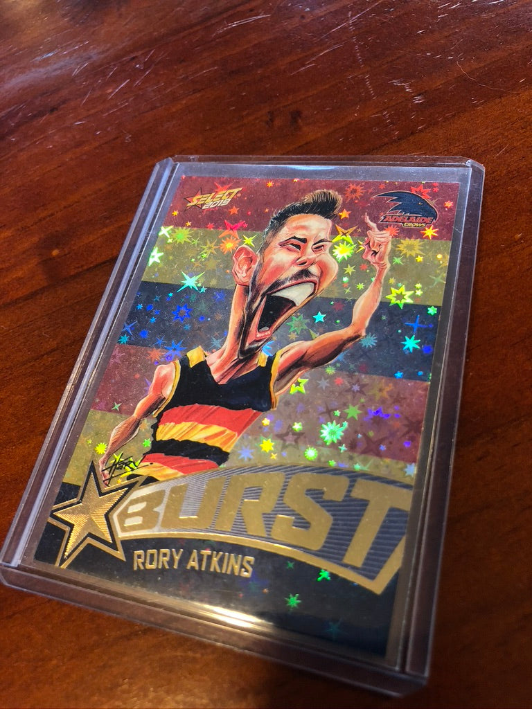 2019 AFL footy stars Rory Atkins Starburst Caricature SBTC1