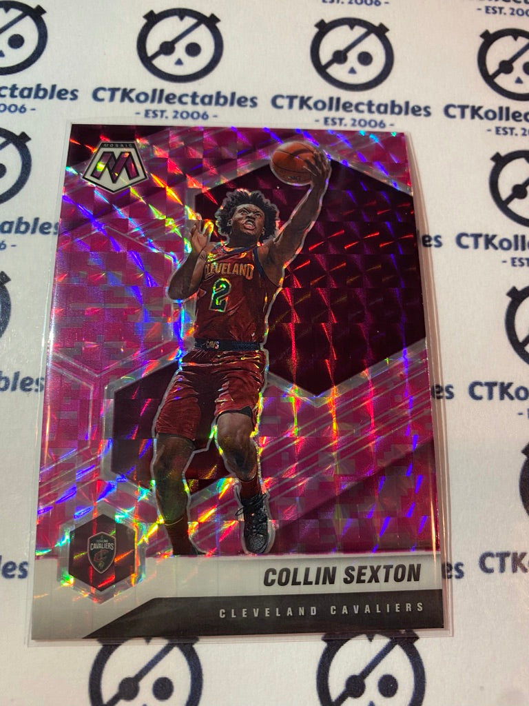 2020-21 NBA Mosaic Pink Prizm Collin Sexton #85 Cavaliers