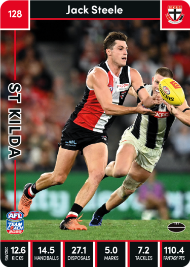 2023 AFL Teamcoach Base Card-#128 Jack Steele Saints
