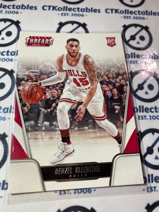 2016-17 Panini NBA Threads Denzel Valentine Rookie Card RC #180 Bulls