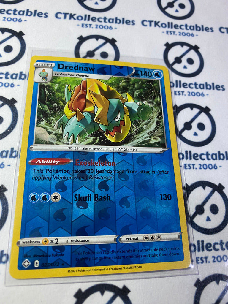 Drednaw #027/072 Reverse Holo Pokémon Card Shining Fates
