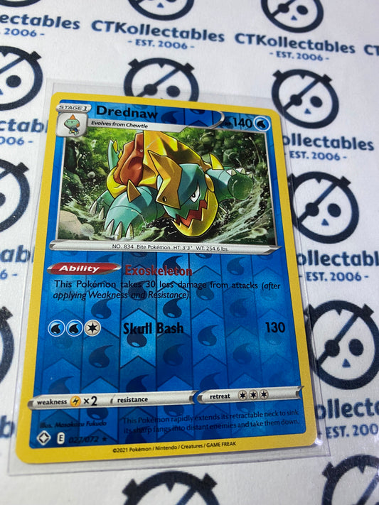 Drednaw #027/072 Reverse Holo Pokémon Card Shining Fates