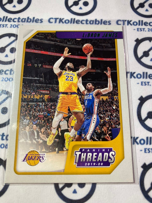 2019-20 Panini NBA Chronicles Threads Lebron James Green #86 Lakers