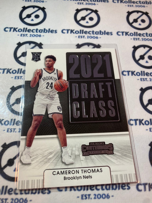 2021-22 NBA Contenders Cameron Thomas Draft Class RC 2021 #27 Nets