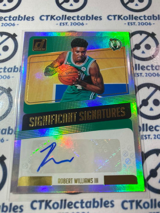 2018-19 NBA Panini Donruss RC Robert Williams Significant Signatures Celitcs