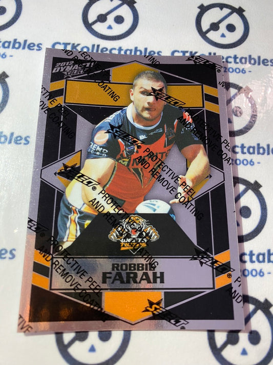 2012 NRL Select Dynasty Silver Parallel #SP187 Robbie Farah Tigers