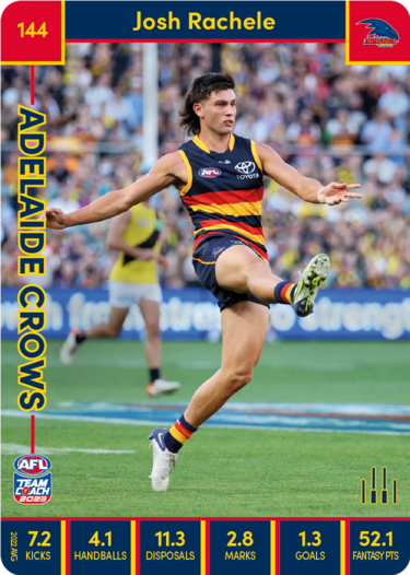 2023 AFL Teamcoach Base Card-#144 Josh Rachele Crows – CTKollectables