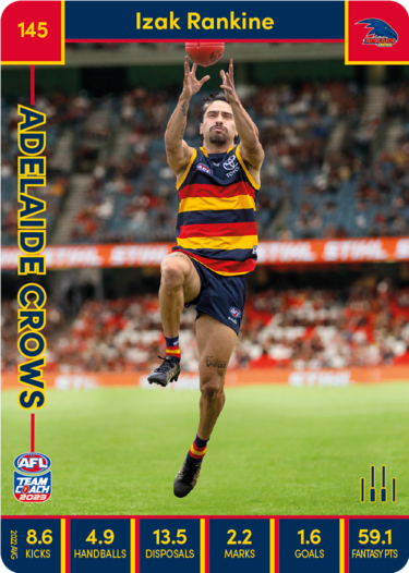 2023 AFL Teamcoach Base Card-#145 Izak Rankine Crows