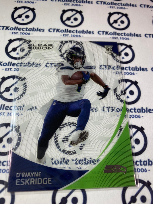2021 NFL Chronicles Clear Vision D'wayne Eskridge rookie card RC #CVR-21