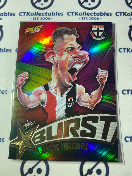 2022 AFL Footy Stars Starburst Paint - Jack Higgins SBP59