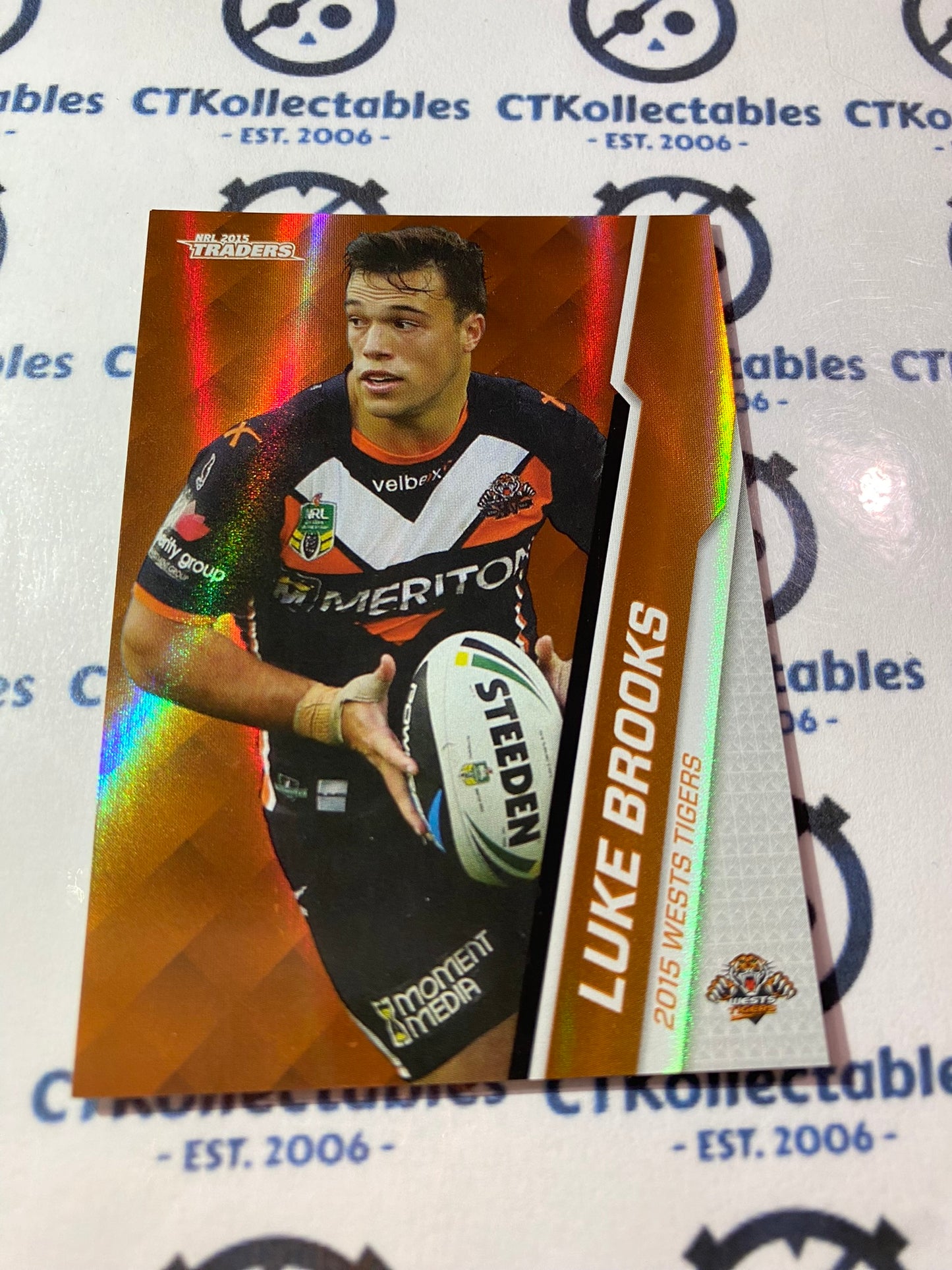 2015 NRL Traders Silver Parallel #P136 Luke Brooks Tigers