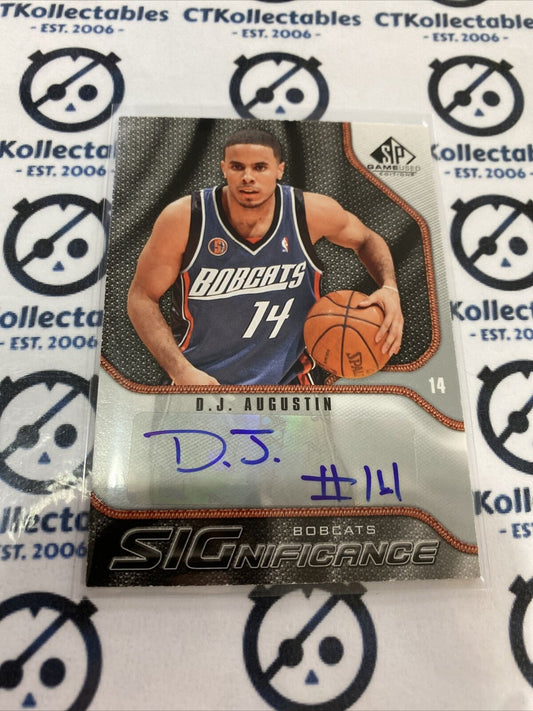 2009/10 Upper Deck SP-GU DJ Augustin SIGnificance Auto Bobcats