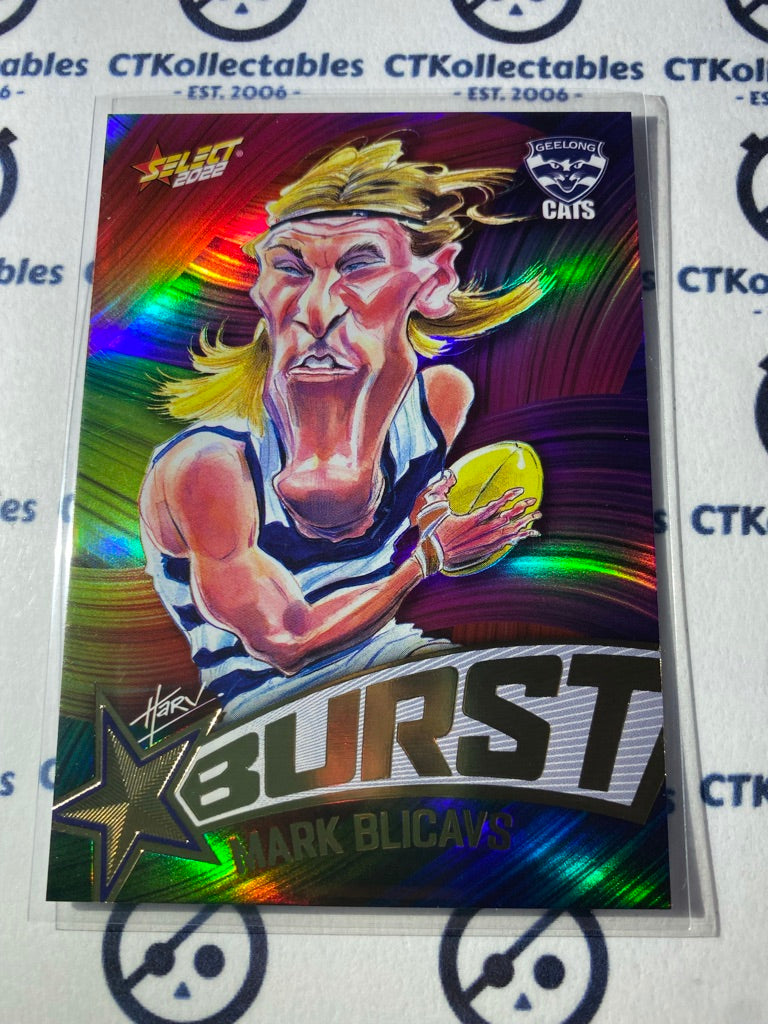 2022 AFL Footy Stars Starburst Paint - Mark Blicavs SBP26