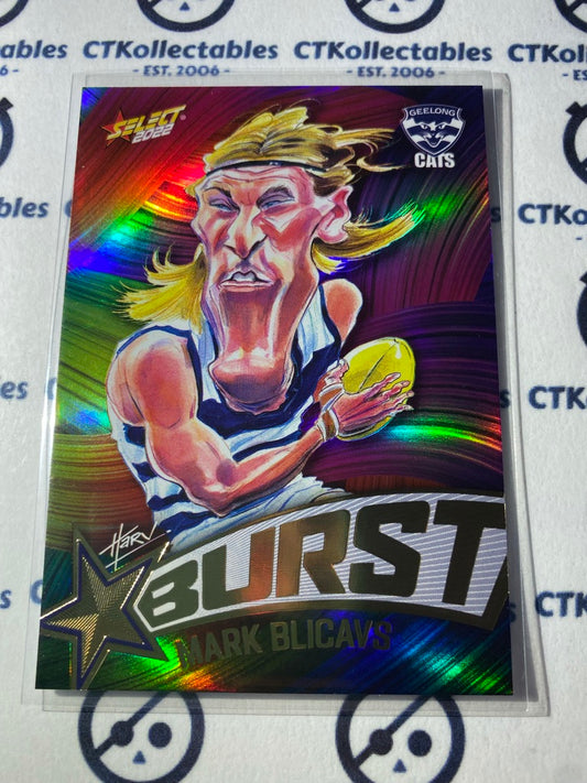 2022 AFL Footy Stars Starburst Paint - Mark Blicavs SBP26