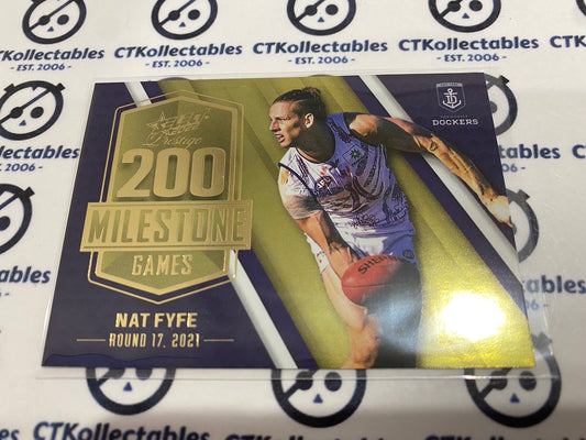 2022 AFL Footy Stars Prestige Nat Fyfe Milestone #104/195 200 games MGP23