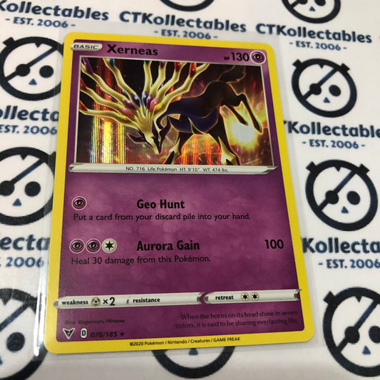 Xerneas #078/185 Holo Rare Pokémon Card Vivid Voltage
