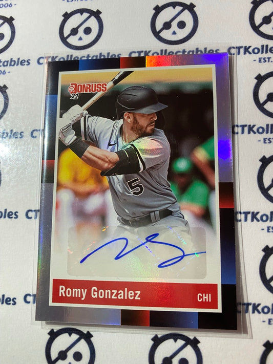 2022 Panini Donruss Baseball Romy Gonzalez Signature Series 1988 Retro #R88S-RG Chicago