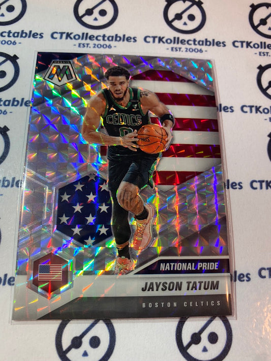 2020-21 NBA Mosaic Silver Prizm National Pride Jason Tatum #254 Celtics