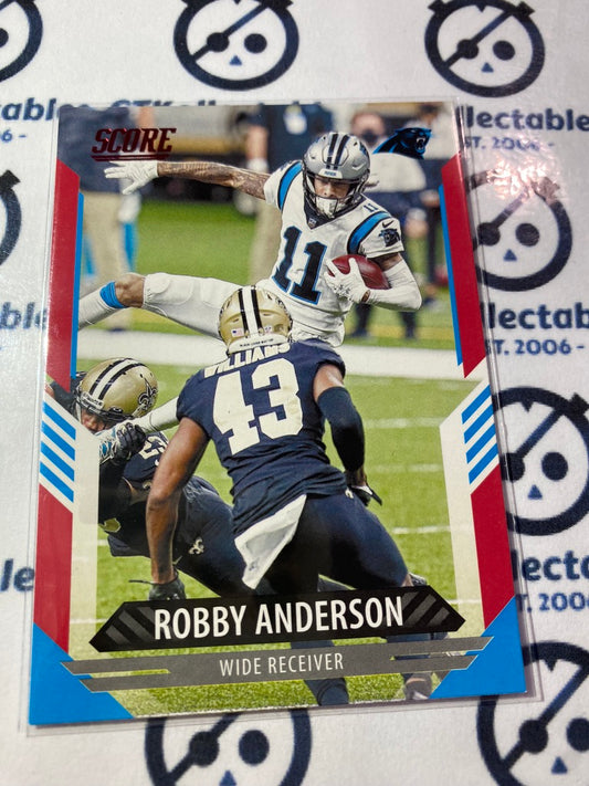 2021 NFL Panini Score Red Parallel Robby Anderson Base #199 Panthers