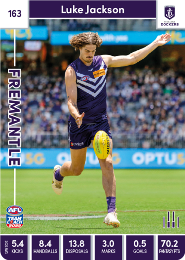 2023 AFL Teamcoach Base Card-#163 Luke Jackson Dockers