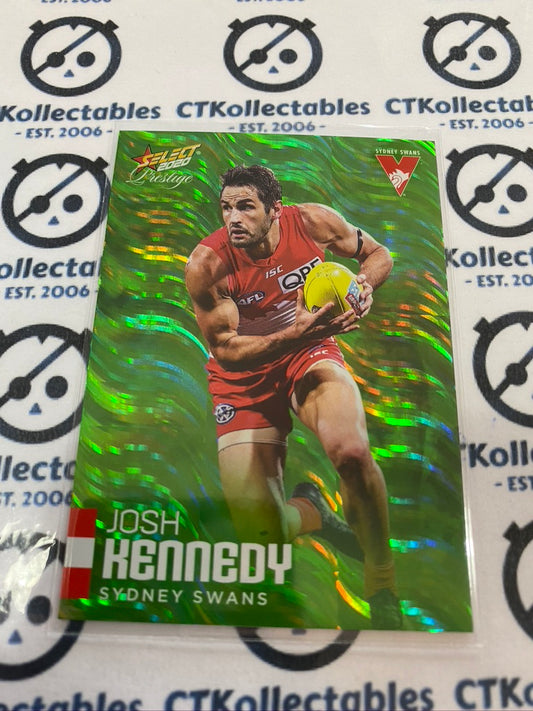 2020 AFL Prestige Green Parallel #172 Josh Kennedy #023/60 Swans