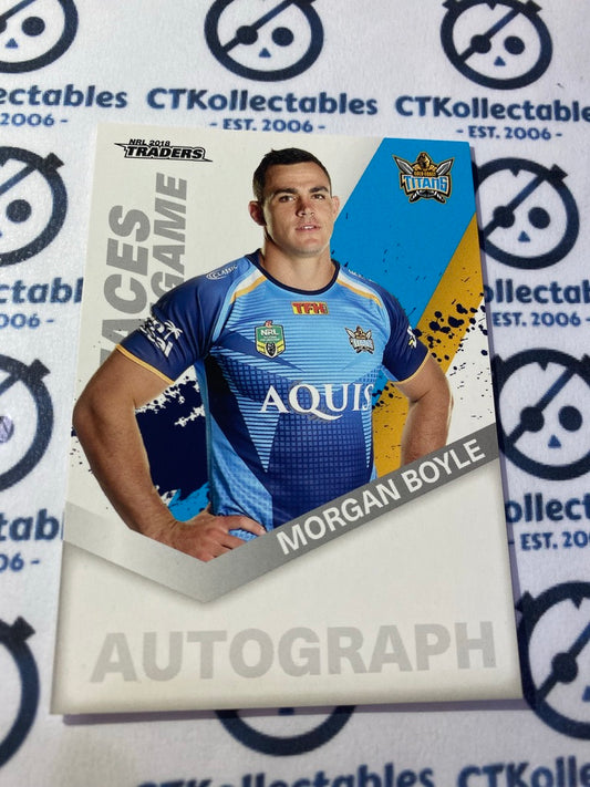 2018 NRL Traders Faces of the Game Morgan Boyle FG17/64 Titans