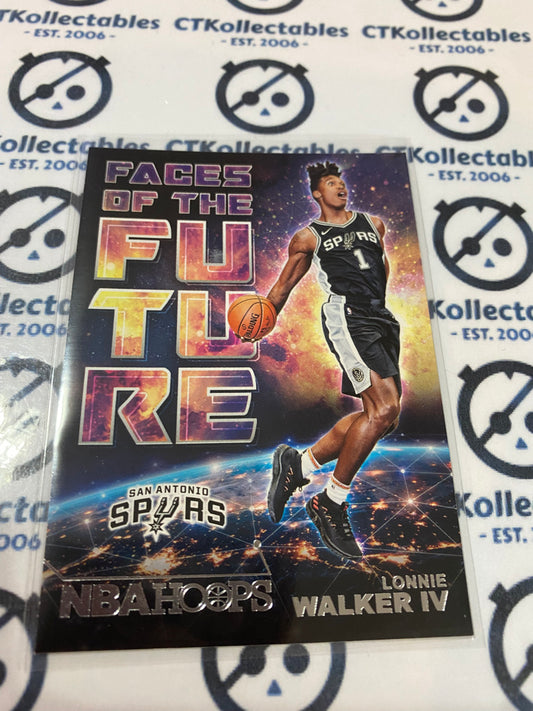 2018-19 PANINI Hoops Lonnie Walker IV Faces of the Future #18 Spurs