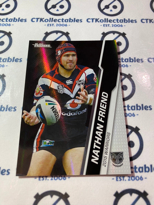 2015 NRL Traders Silver Parallel #P127 Nathan Friend Warriors