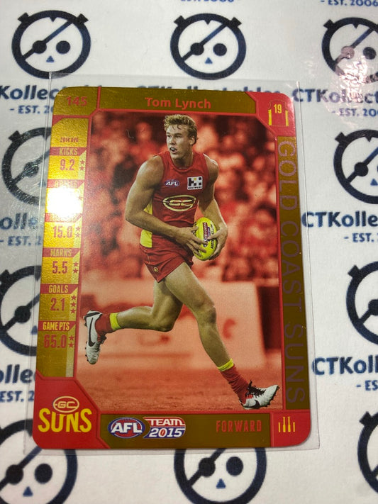 2015 AFL Teamcoach Gold #145 Tom Lynch Suns