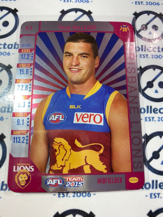 2015 AFL Teamcoach Silver #57 Tom Rockliff Lions