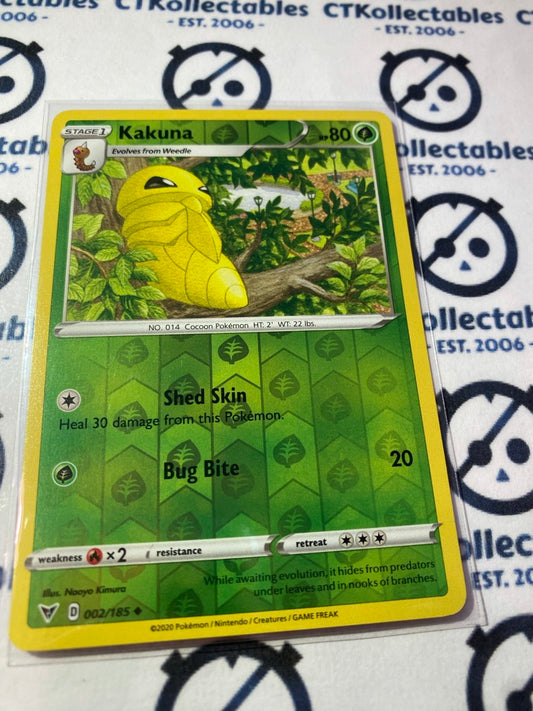 Kakuna #002/185 Reverse Holo Pokémon Card Vivid Voltage