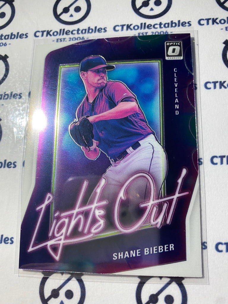 2021 Panini Donruss Optic Baseball Shane Bieber Lights Out #LO15