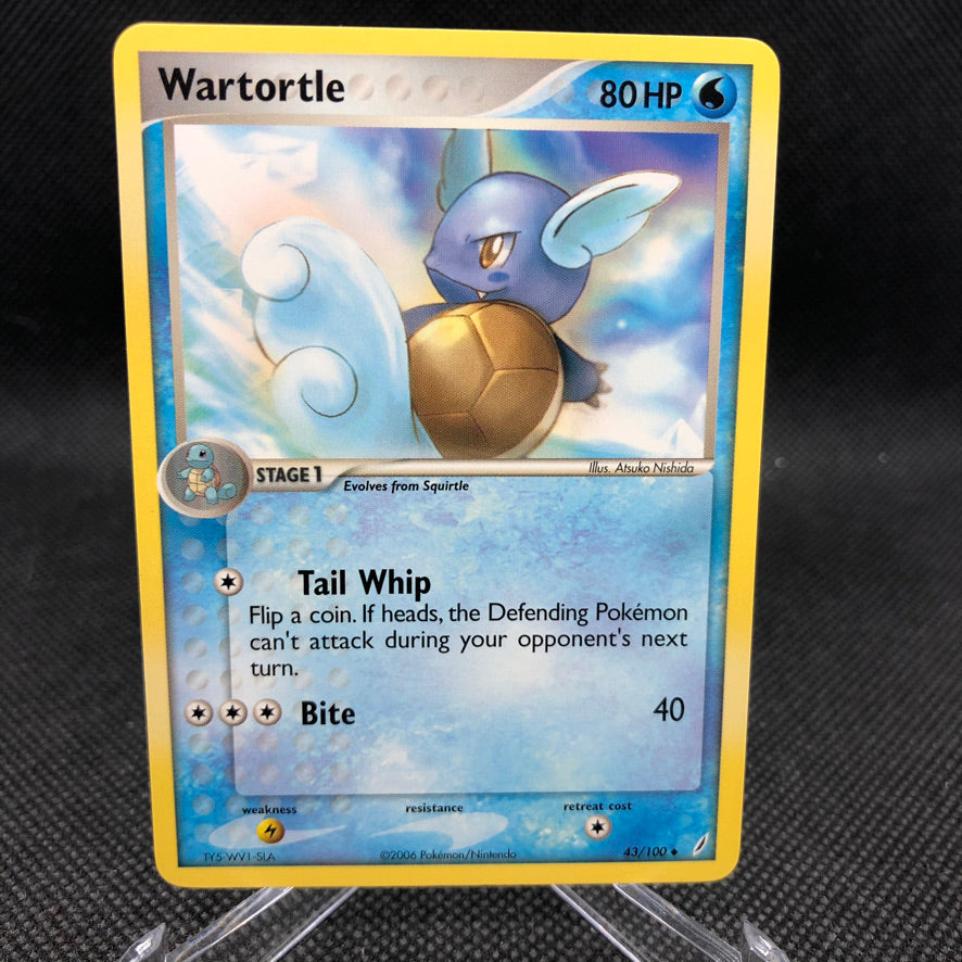 Wartortle Base #43/100 EX Crystal Guardians Pokemon Card