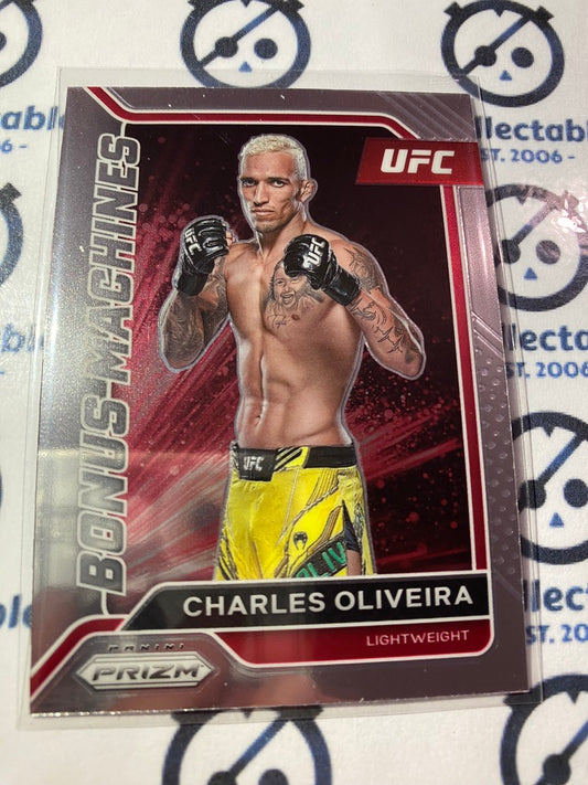 2022 UFC Panini Prizm Bonus Machines Charles Oliveira #15 Base