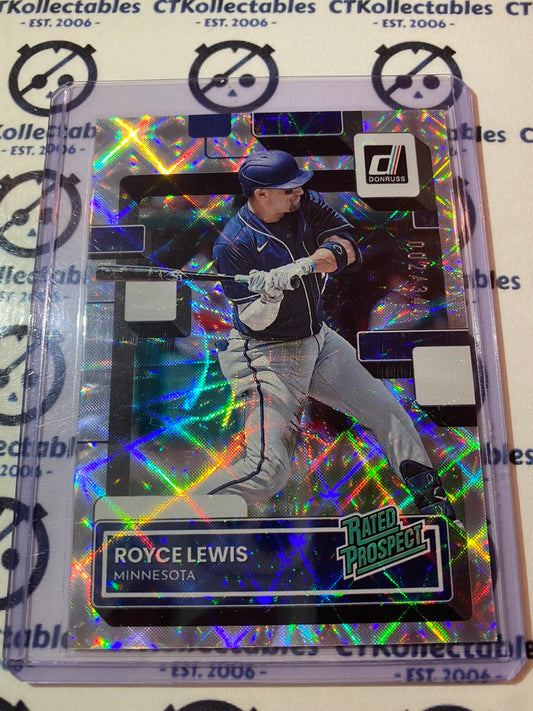 2022 Panini Donruss Baseball Royce Lewis #002/349 Rated Rookie  #RP-7 Minnesota