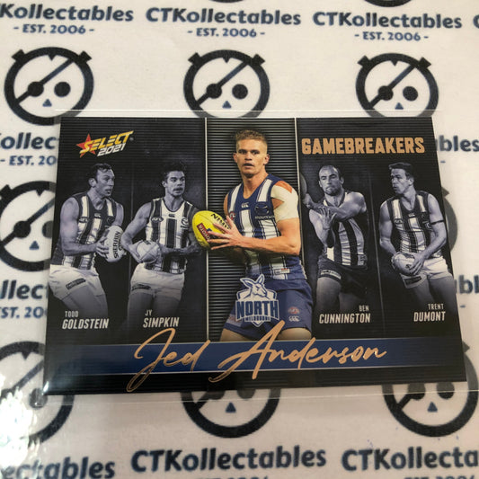 2021 AFL Footy Stars Gamebreakers Jed Anderson GB56 Kangaroos