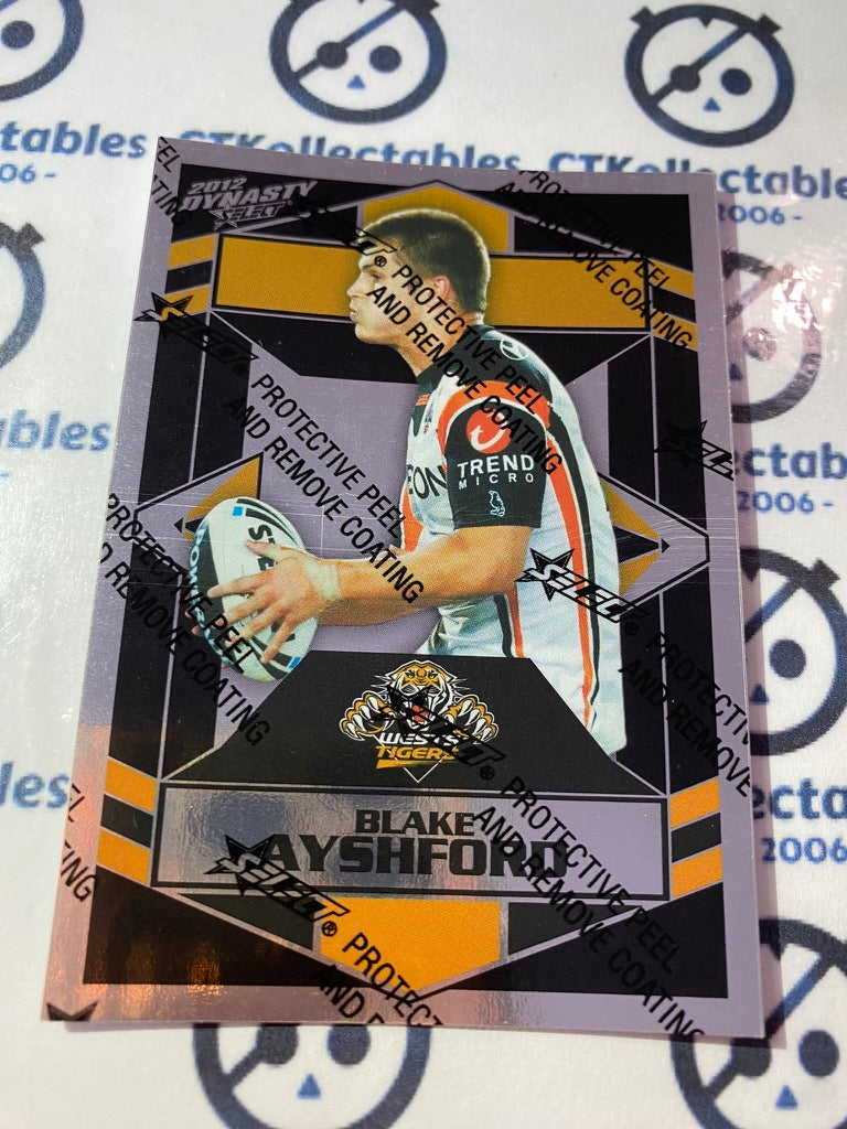 2012 NRL Select Dynasty Silver Parallel #SP185 Blake Ayshford Tigers