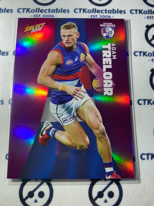2022 AFL Footy Stars Purple Parallel - Adam Treloar PP181
