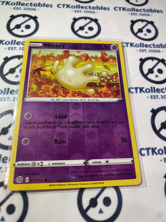 Milcery #070/172 Reverse Holo Pokémon Card Brilliant Stars
