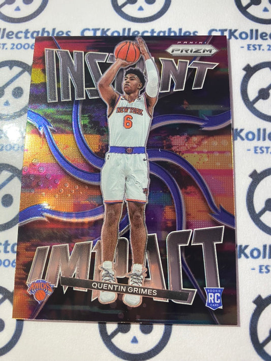 2021-22 NBA Prizm Quentin Grimes Instant Impact RC #21 Knicks