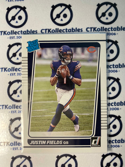 2021 NFL Donruss Rated Rookie Justin Fields RC #253 Bears QB