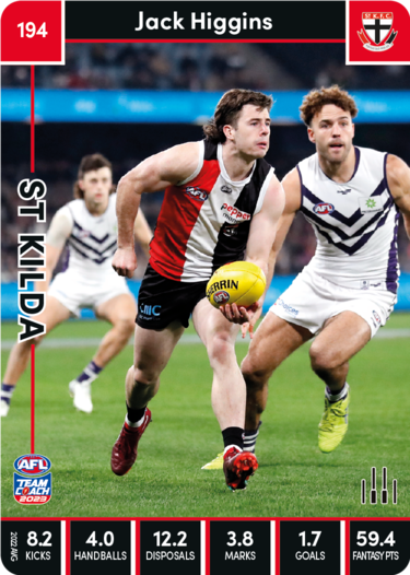 2023 AFL Teamcoach Base Card-#194 Jack Higgins Saints