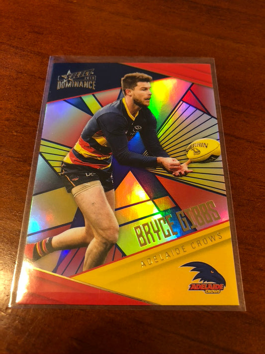 2019 Select AFL Dominance Bryce Gibbs #347/350 Holo-foil Parallel