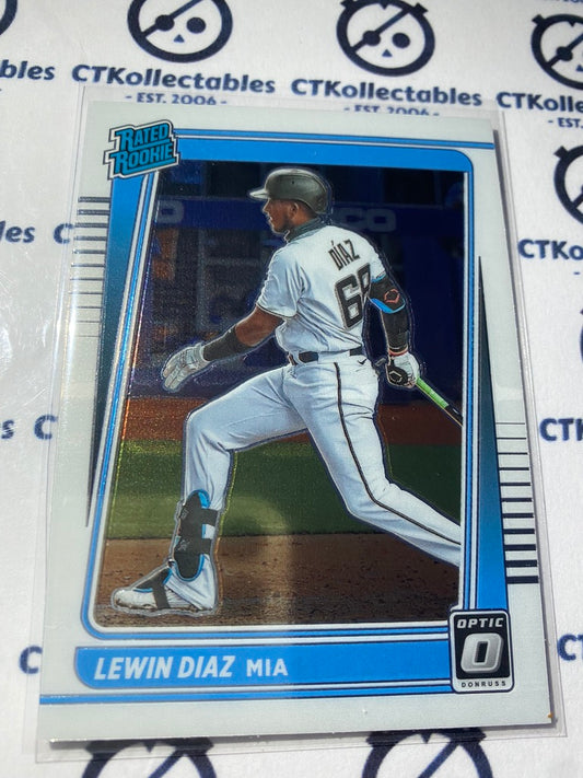 2021 Panini Donruss Optic Baseball Lewin Diaz Rated Rookie #98 Miami